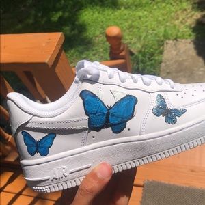 Custom AirForce 1 with butterflies